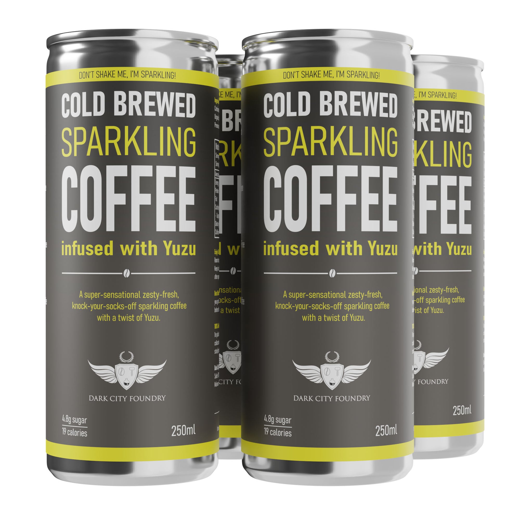 Cold Brew Sparkling Coffee infused with Yuzu